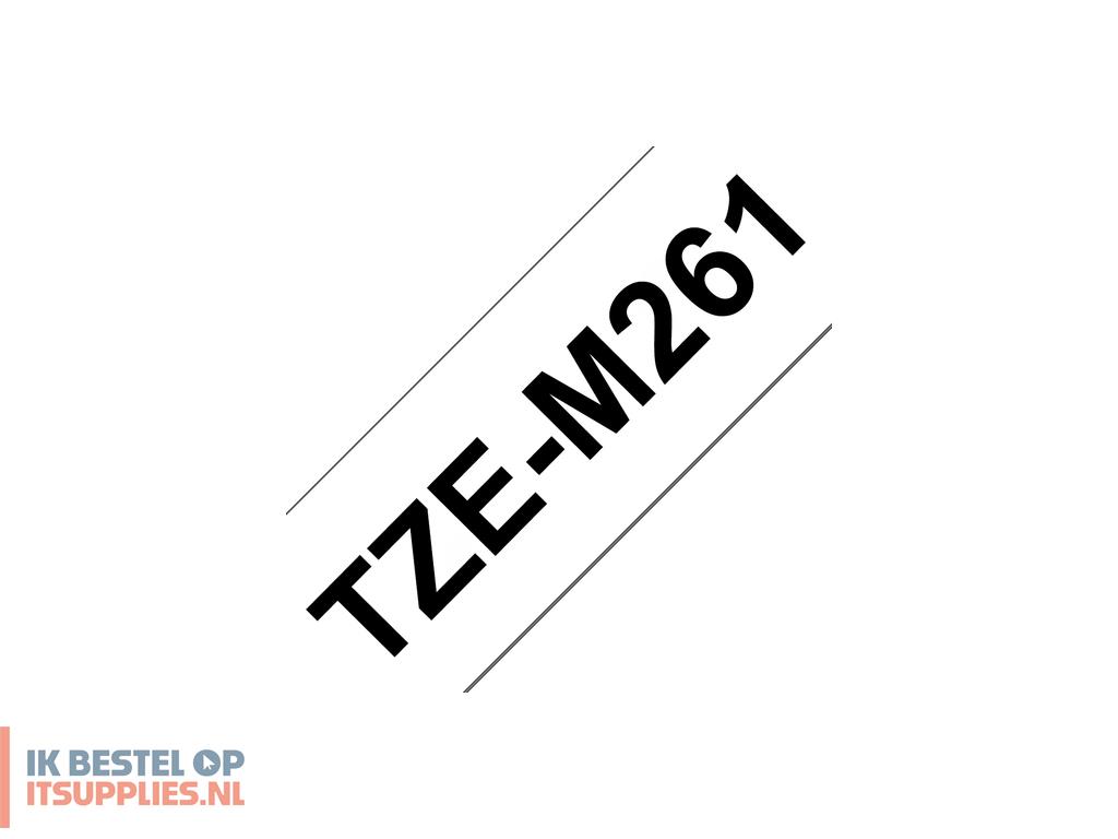 3112800-brother_tze-m261_labelprinter-tape_zwart_op_wit