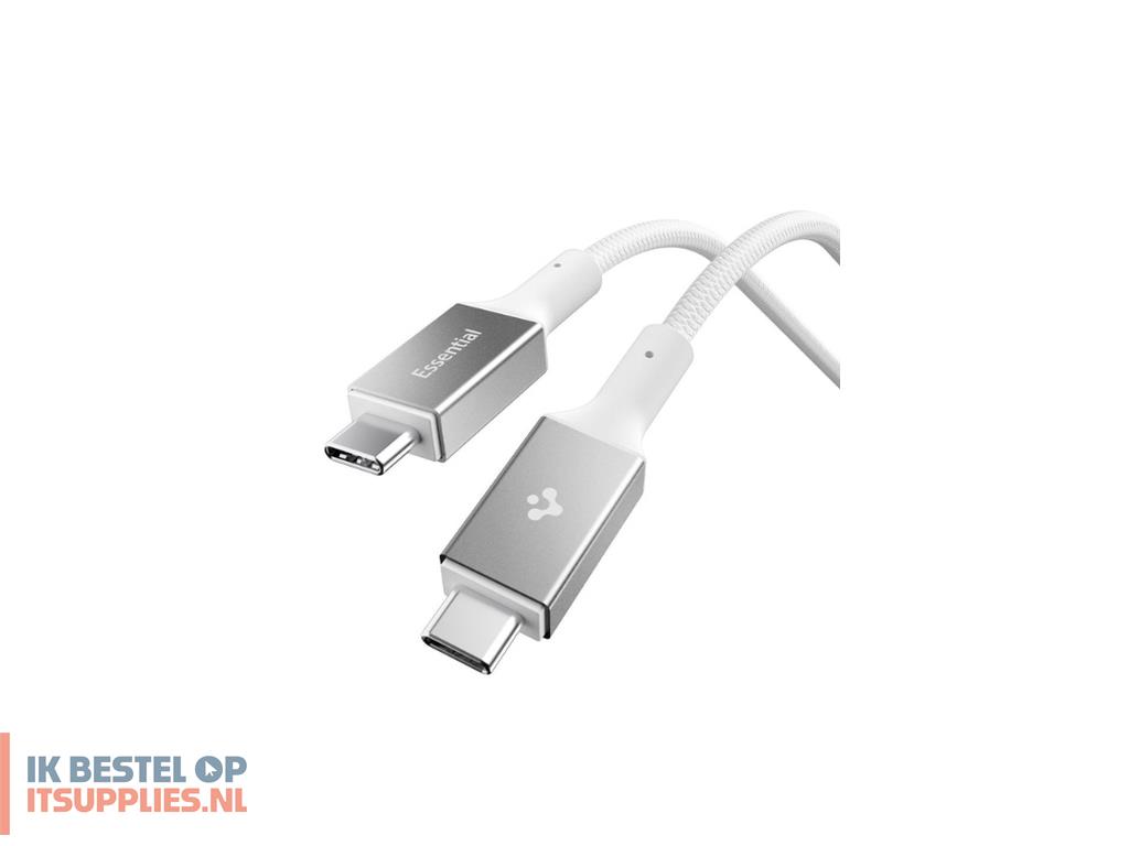 0205513-spigen_essential_eb10010cc_usb-kabel_usb_32_gen_1_31_gen_1_1_m_usb_c_5_gbits_100_w_wit