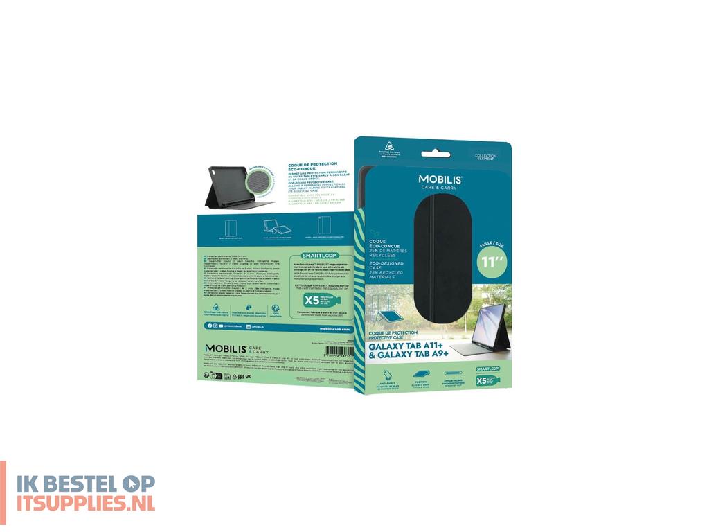 3016253-mobilis_068026_tabletbehuizing_27-9_cm_11_flip_case_zwart