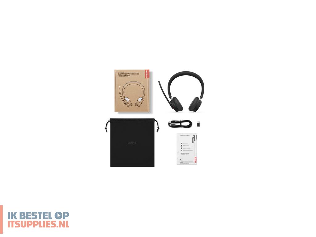 1529792-lenovo_6550_headset_draadloos_hoofdband_kantoorcallcenter_usb_type-c_bluetooth_zwart