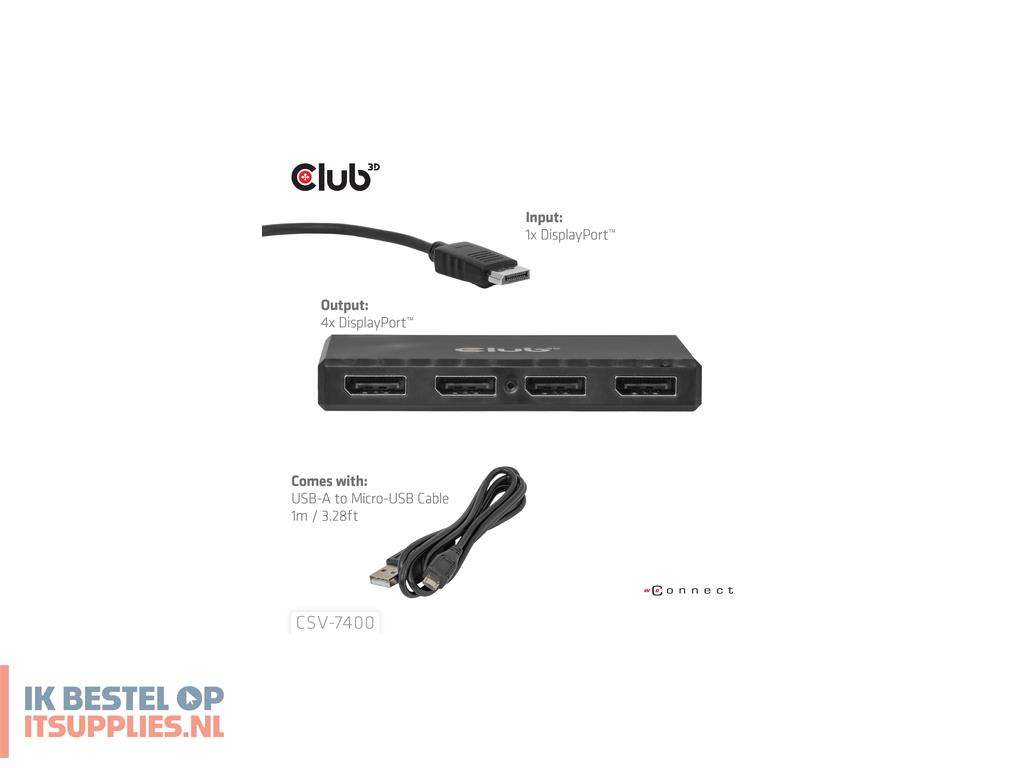 4525368-club3d_csv-7400_video_splitter_4x_displayport