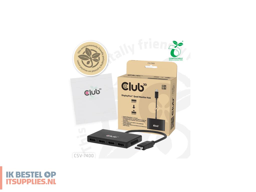 4539546-club3d_csv-7400_video_splitter_4x_displayport