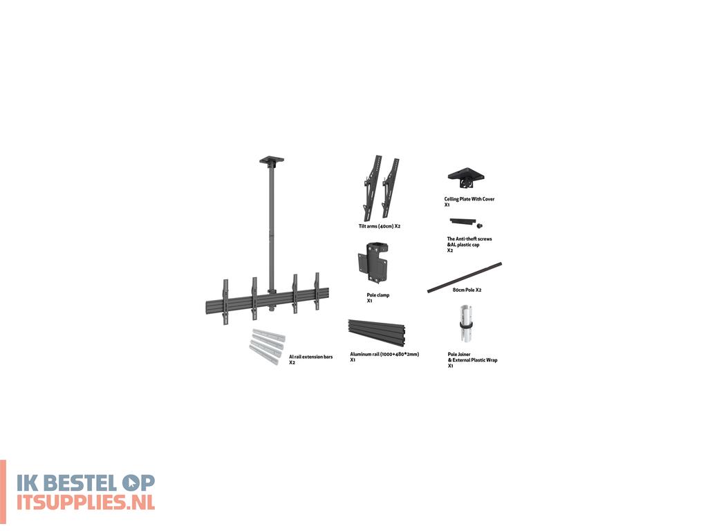 1700616-multibrackets_3460_bevestiging_voor_signage-beeldschermen_165-1_cm_65_zwart