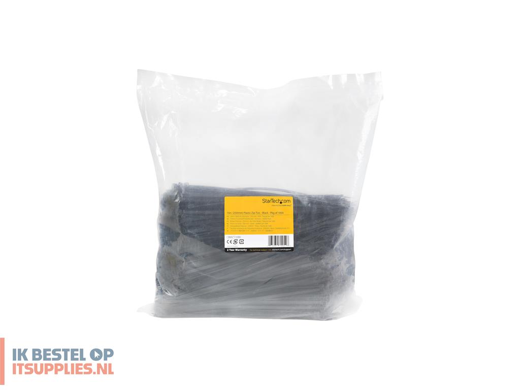 0822467-startechcom_cbmzt10bk_kabelbinder_losmaakbare_kabelbinder_nylon-_kunststof_zwart_1000_stuks