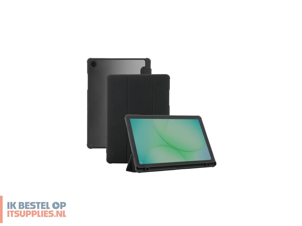 1518181-mobilis_060021_tabletbehuizing_27-9_cm_11_flip_case_zwart-_transparant