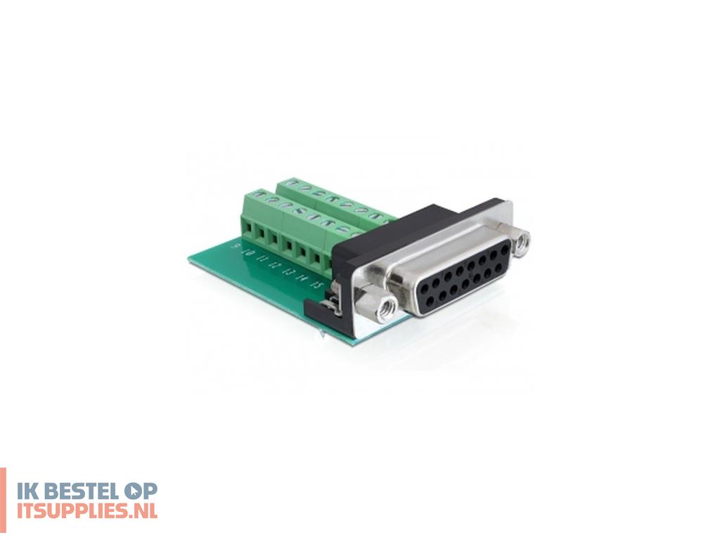 1517719-delock_65274_tussenstuk_voor_kabels_sub-d_15_pin_gameport_16_pin_terminal_block_groen