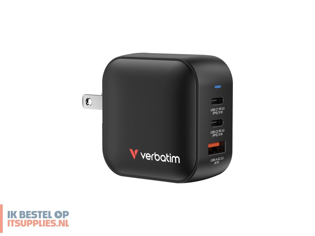 1515158-verbatim_mini_gan_charger_70w_universeel_zwart_ac_snel_opladen_binnen