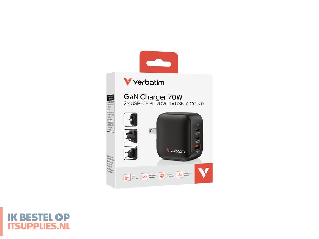 1530644-verbatim_mini_gan_charger_70w_universeel_zwart_ac_snel_opladen_binnen