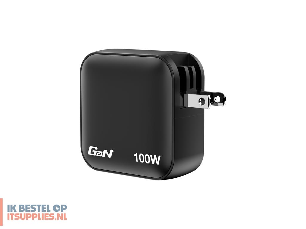 1517165-verbatim_mini_gan_charger_100w_universeel_zwart_ac_snel_opladen_binnen