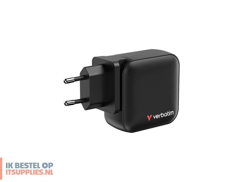 1524730-verbatim_mini_gan_charger_100w_universeel_zwart_ac_snel_opladen_binnen