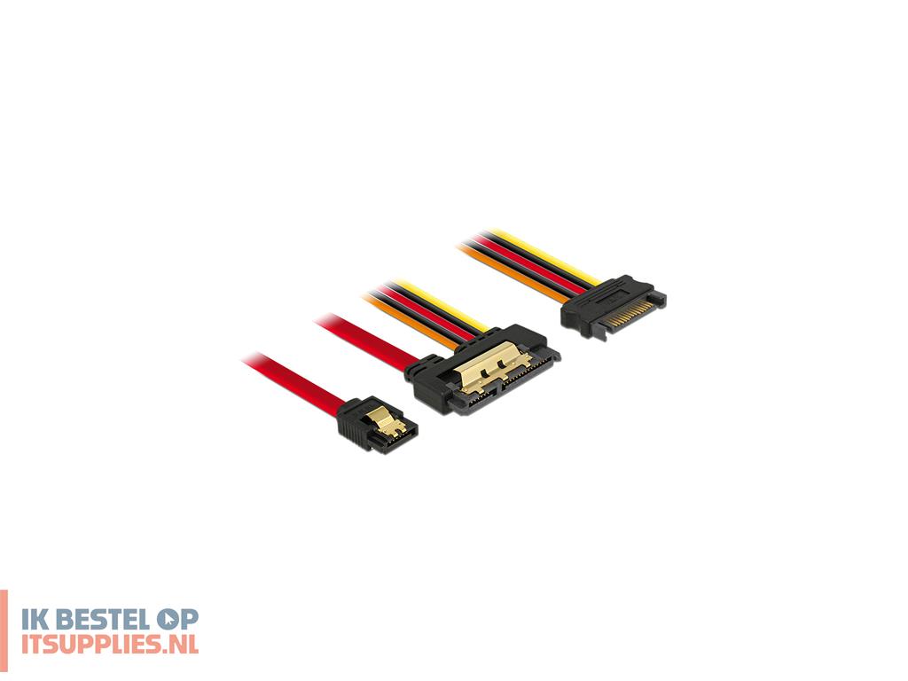 1520358-delock_85228_sata-kabel_0-3_m_sata_7-pin_sata_22-pin_zwart