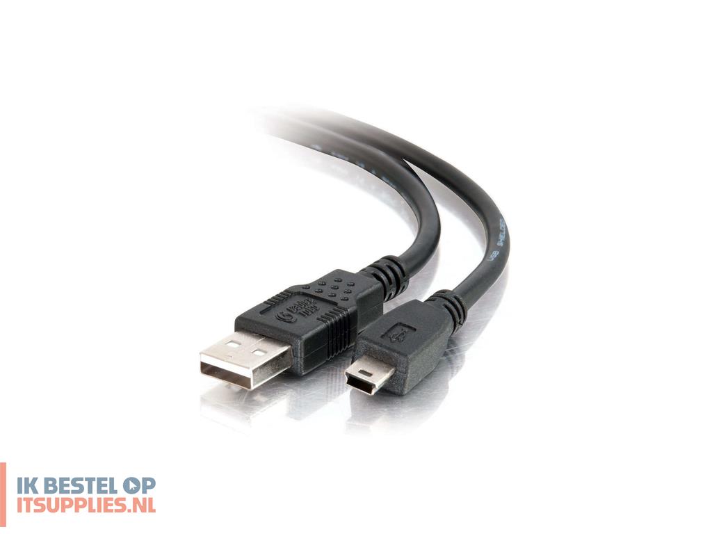 0250104-c2g_81580_usb-kabel_usb_a_mini-usb_b_zwart