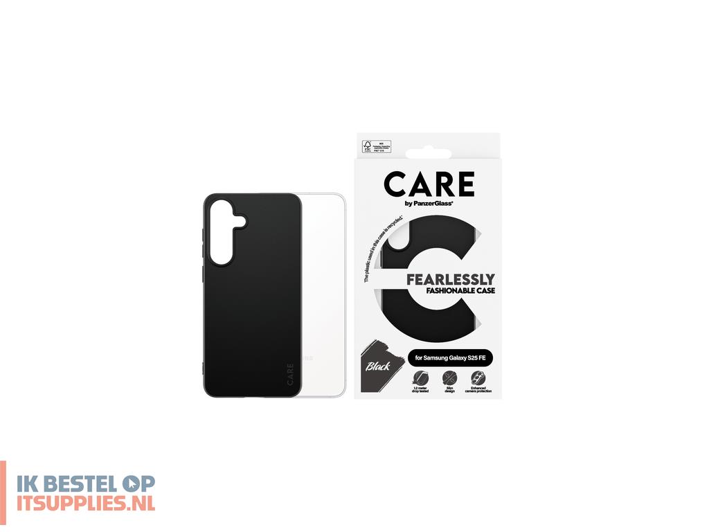 1605107-panzerglass_care_by__tpu_case_black_samsung_galaxy_s25_fe_5g_mobiele_telefoon_behuizingen_hoes_zwart