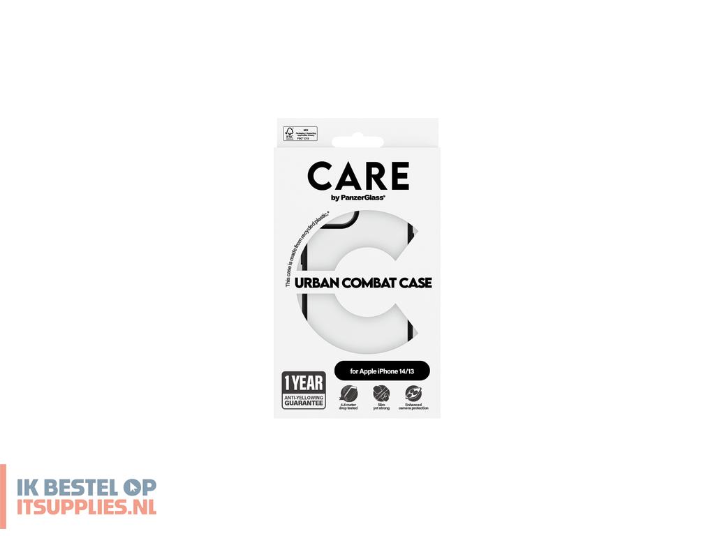 1737560-panzerglass_care_by__urban_combat_case_transparent_iphone_14_13_mobiele_telefoon_behuizingen_hoes