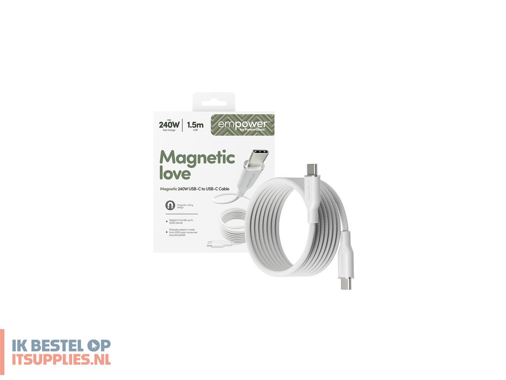 1516902-panzerglass_empower_by__magnetic_240w_usb-c_to_usb-c_cable_usb_20_15m_silver_white_usb-kabel_wit