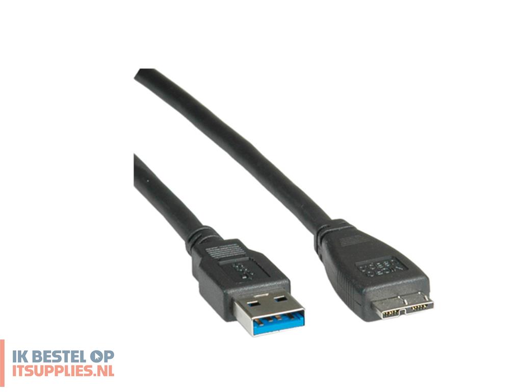 0148823-roline_11028874_usb-kabel_usb_32_gen_1_31_gen_1_2_m_usb_a_micro-usb_a_5_gbits_zwart