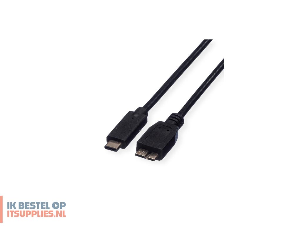 1544633-roline_11029005_usb-kabel_usb_32_gen_1_31_gen_1_0-5_m_usb_c_micro-usb_b_zwart