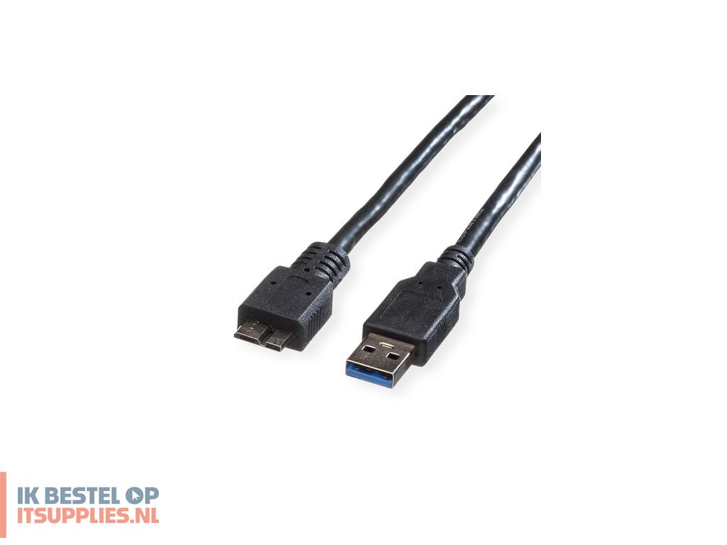 5039635-roline_11028877_usb-kabel_usb_32_gen_1_31_gen_1_3_m_usb_a_micro-usb_b_5_gbits_zwart