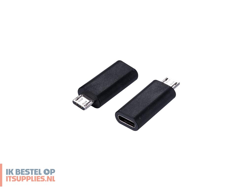 1630852-value_12993192_tussenstuk_voor_kabels_micro-usb_b_usb-c_zwart