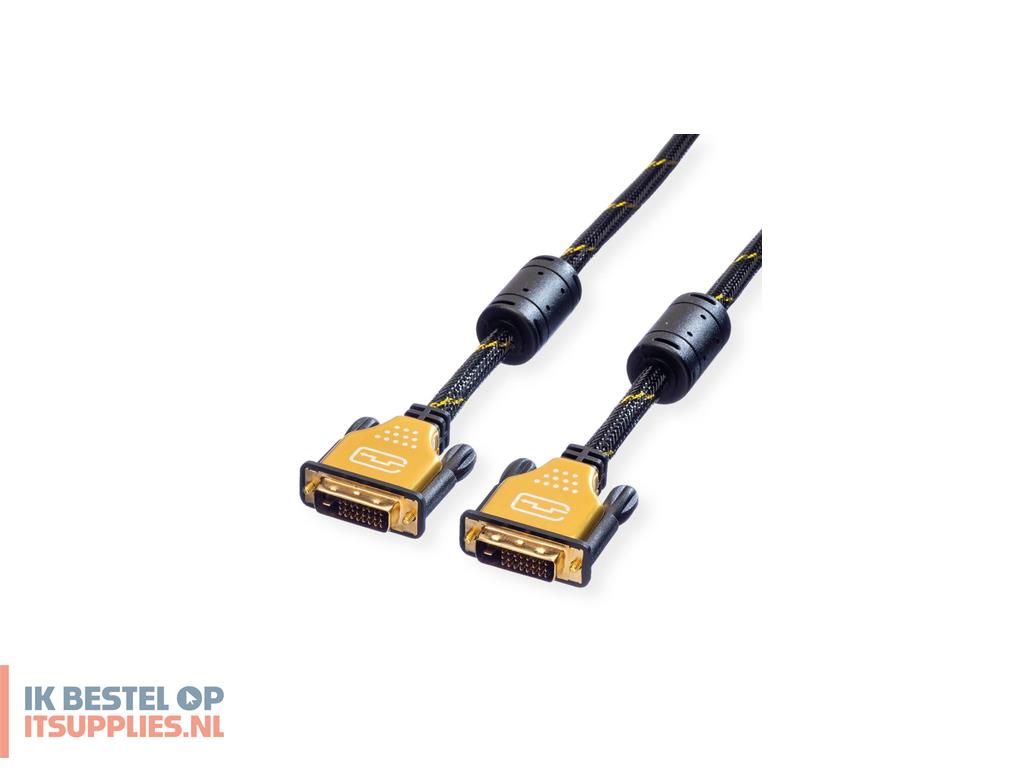 3404615-roline_11045512_dvi_kabel_2_m_dvi-d_zwart-_goud