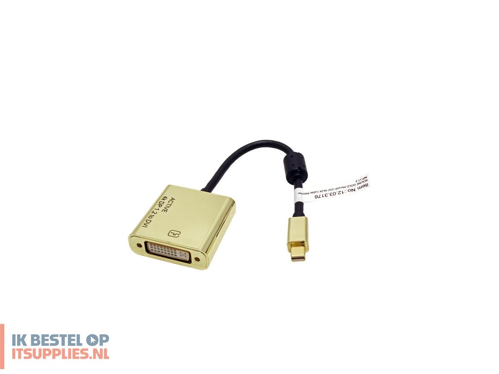 4822968-roline_12033176_video_kabel_adapter_0-1_m_mini_displayport_dvi-d_goud