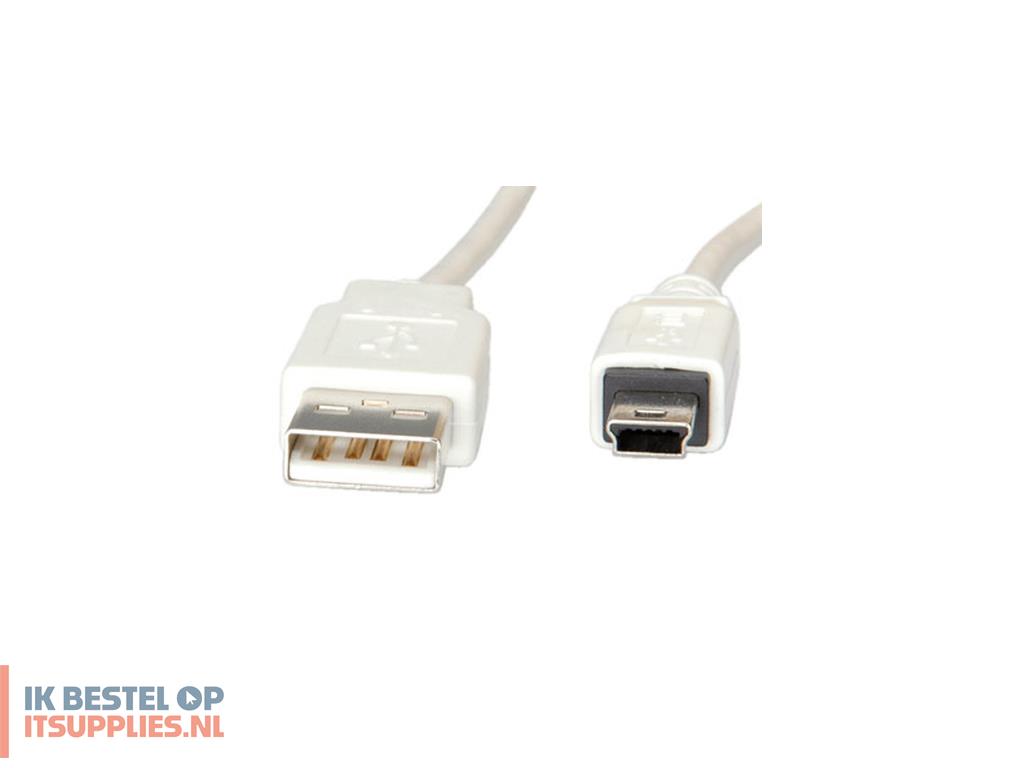 0115829-value_usb_20_a_-_5-pin_mini-_30m_usb-kabel_3_m_usb_a_wit