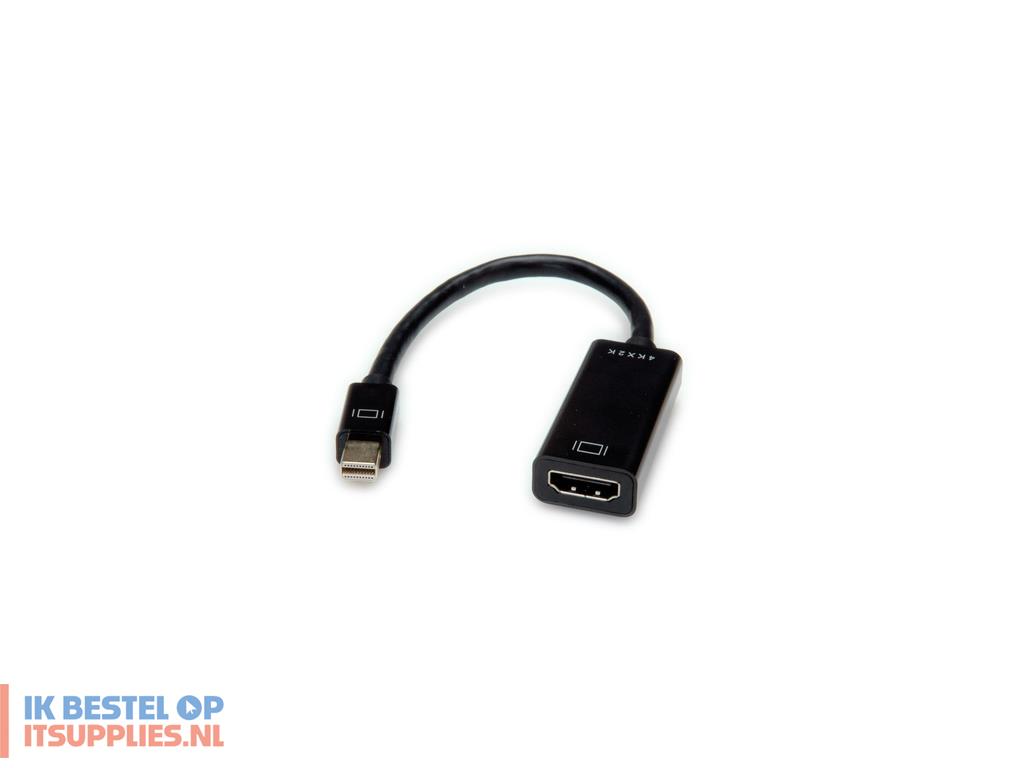 3123636-value_12993143_video_kabel_adapter_mini_displayport_hdmi_type_a_standaard_zwart
