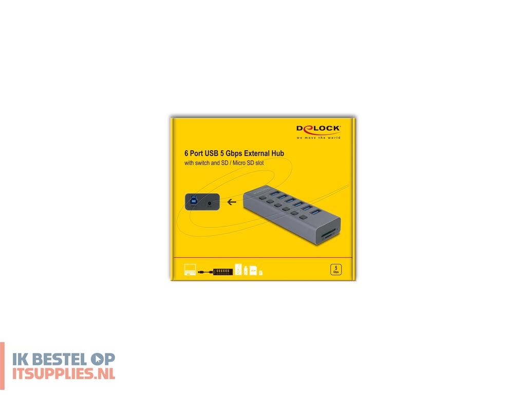 3131823-delock_64237_interface_hub_usb_32_gen_1_31_gen_1_type-b_5000_mbits_grijs