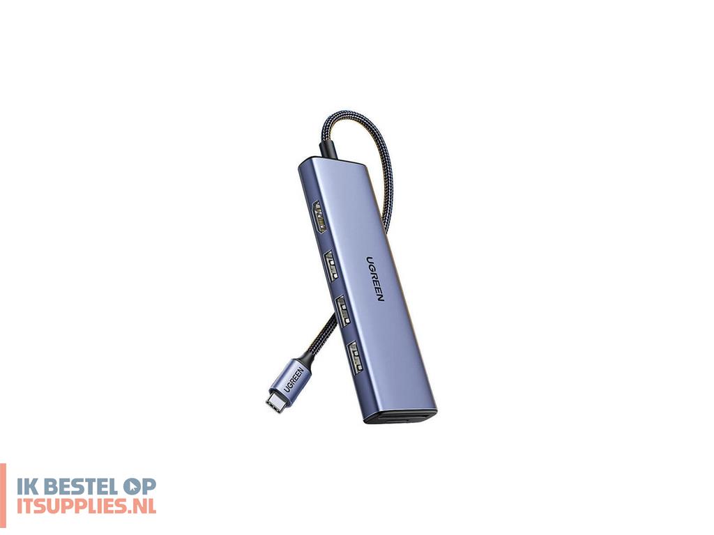 1621902-ugreen_20956a_interface_hub_usb_type-c_5000_mbits_zilver