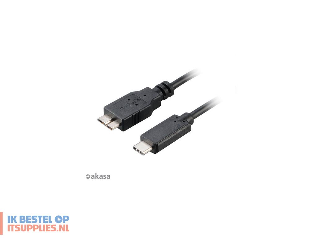 2033172-akasa_cmicro-b-_1m_usb-kabel_usb_32_gen_2_31_gen_2_usb_c_micro-usb_b_zwart