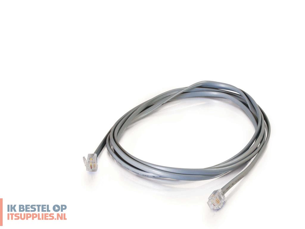 0319503-c2g_10m_rj11_6p4c_straight_modular_cable_signaalkabel_grijs