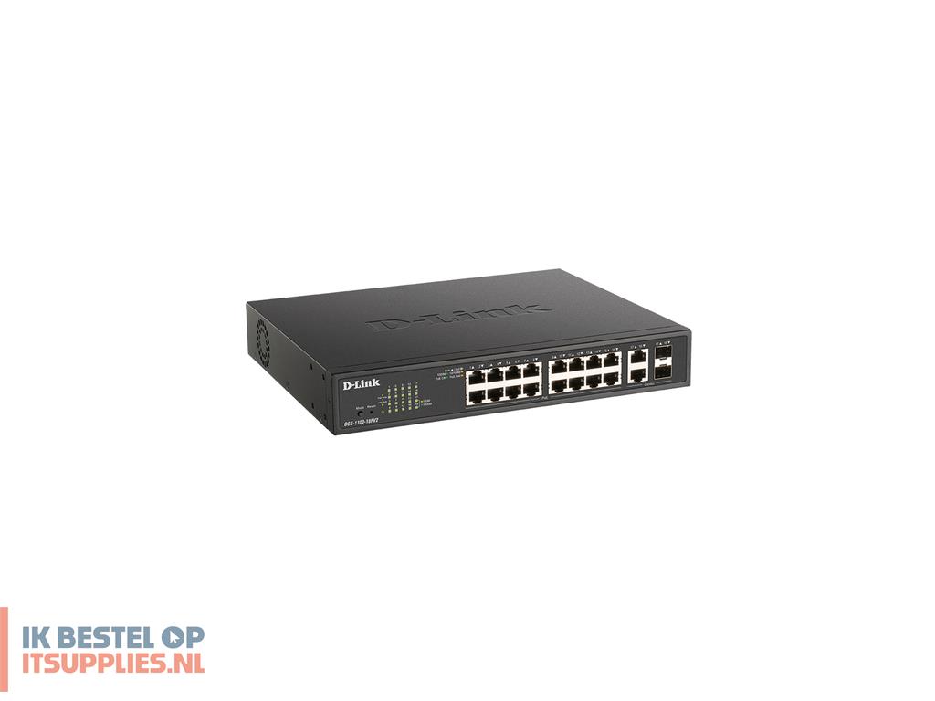4546706-d-link_dgs-1100-18pv2_netwerk-switch_managed_l2_gigabit_ethernet_101001000_power_over_ethernet_poe_1u_zwart