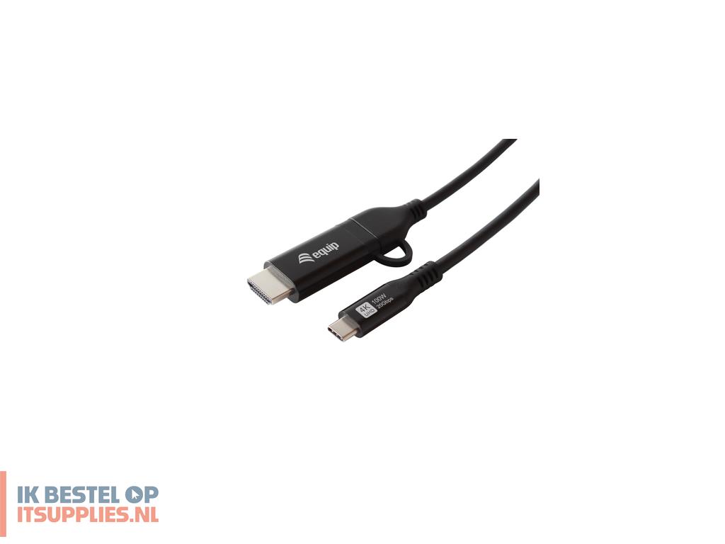 1546127-equip_128435_video_kabel_adapter_1_m_usb_type-c_hdmi_usb_type-c_zwart