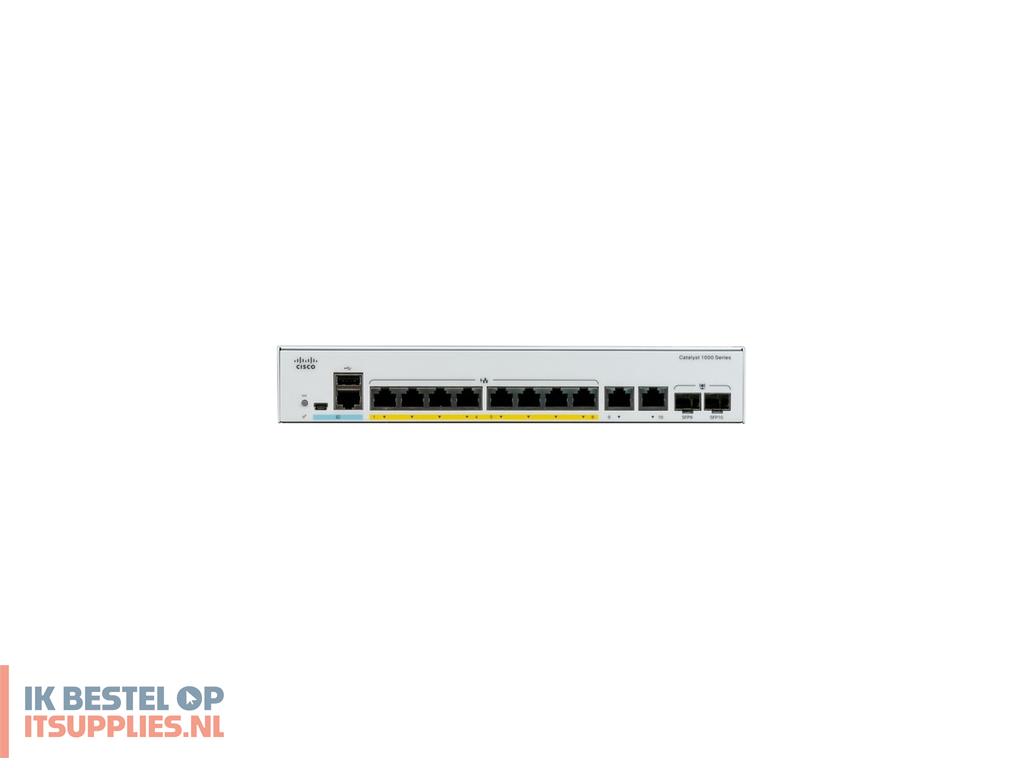 0315085-cisco_c1000-8p-e-2g-l_managed_l2_gigabit_ethernet_101001000_power_over_ethernet_poe_grijs