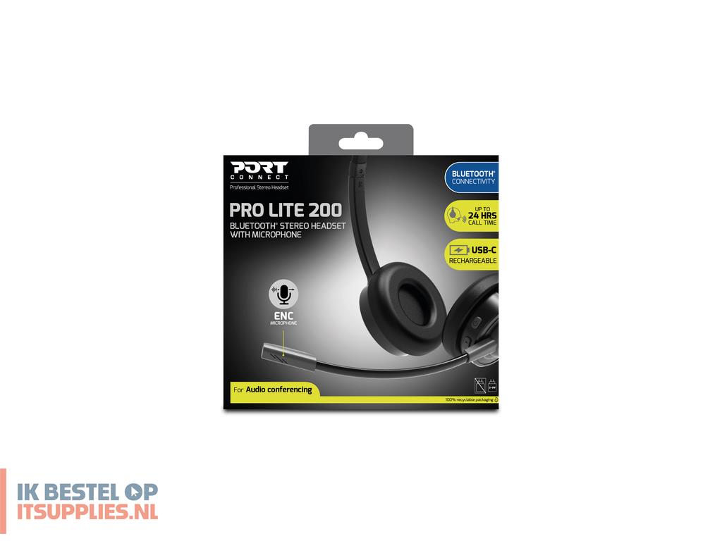 0108541-port_designs_port_connect_pro_lite_200_headset_bedraad_en_draadloos_hoofdband_oproepenmuziek_usb_type-c