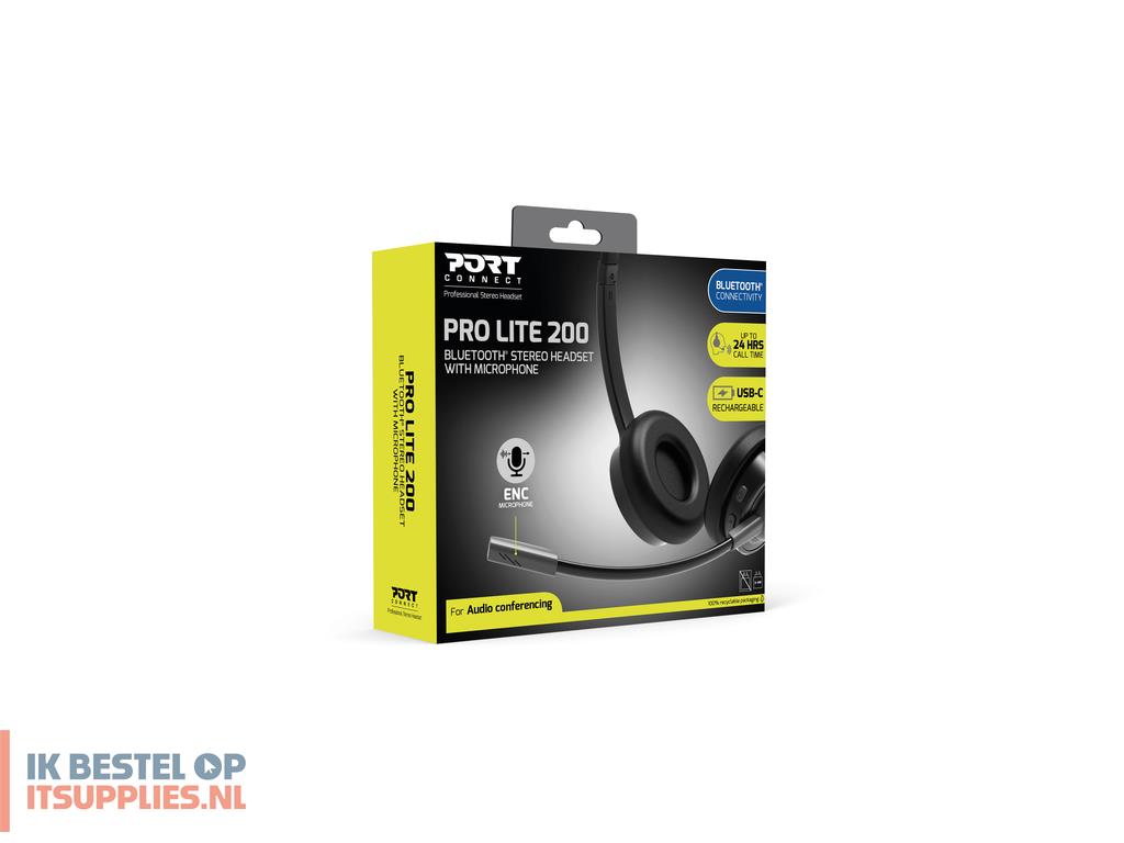 0109901-port_designs_port_connect_pro_lite_200_headset_bedraad_en_draadloos_hoofdband_oproepenmuziek_usb_type-c