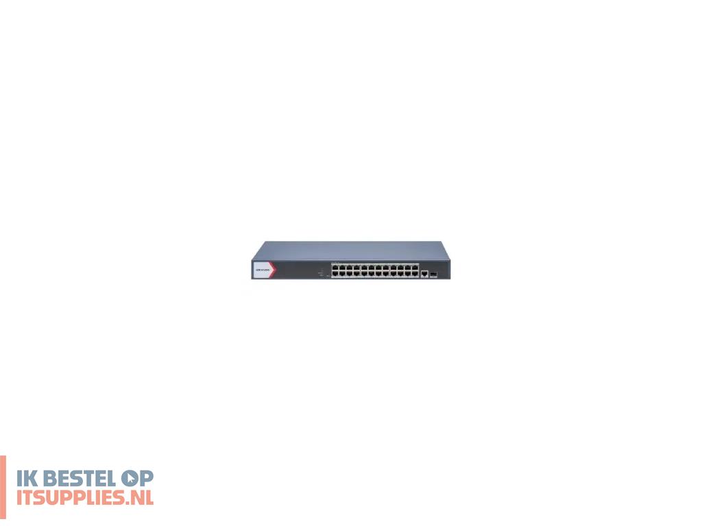 0028154-hikvision_ds-3e1526p-eiv2_netwerk-switch_managed_gigabit_ethernet_101001000_power_over_ethernet_poe_grijs