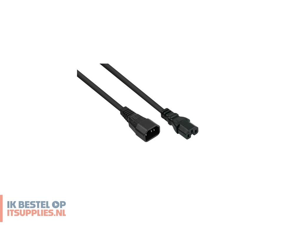 1602493-kabelmeister_sk1450-s010_electriciteitssnoer_zwart_1_m_iec_c14_iec_c15