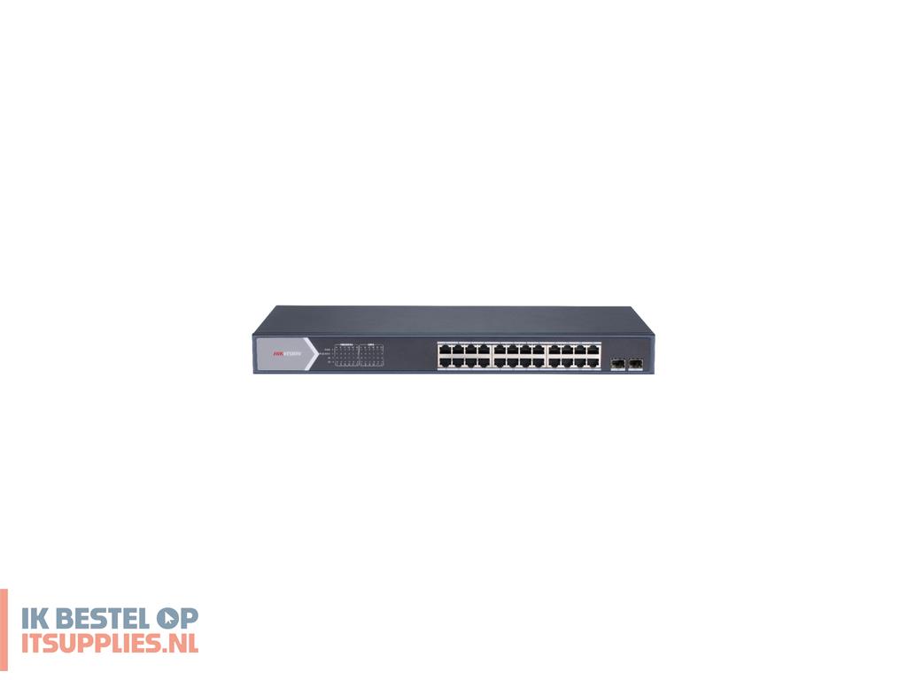 1601302-hikvision_ds-3e1526p-si_netwerk-switch_managed_l2_gigabit_ethernet_101001000_power_over_ethernet_poe_zwart