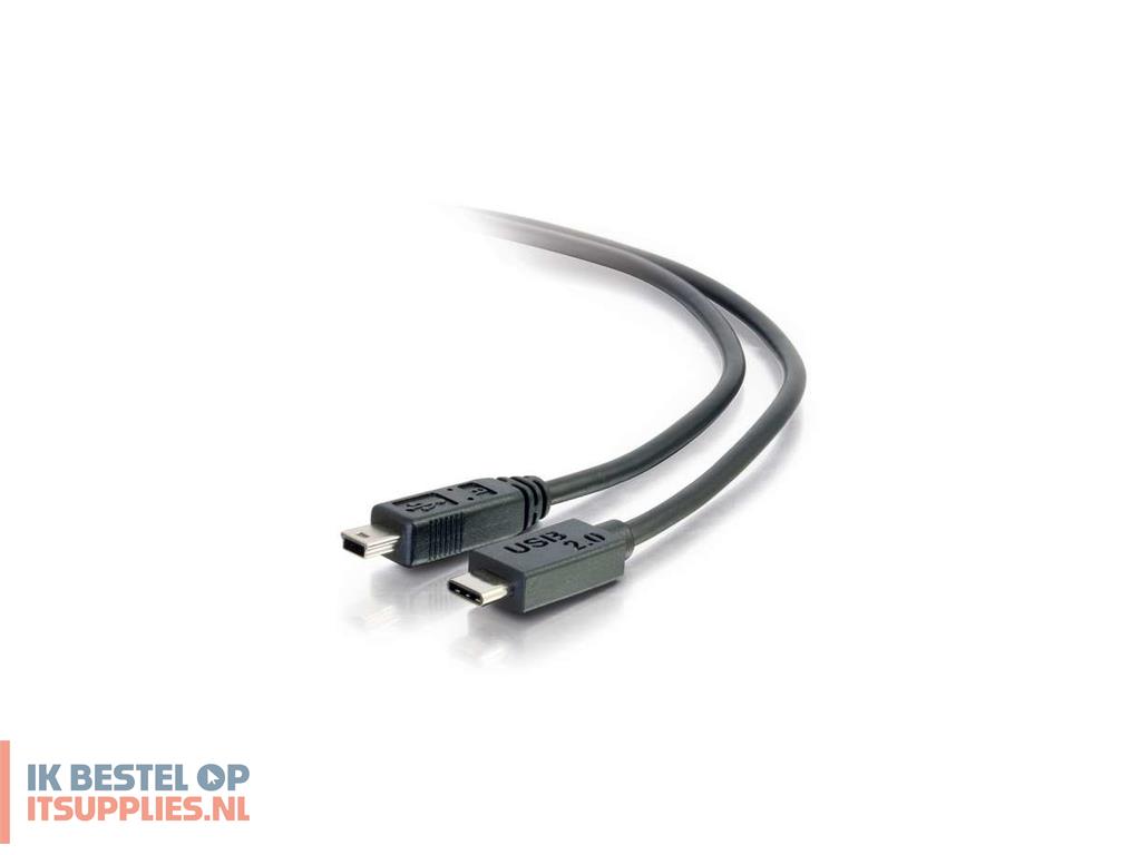 0335634-c2g_usb_20-_c_-_mini_b-_1m_usb-kabel_usb_c_mini-usb_b_zwart