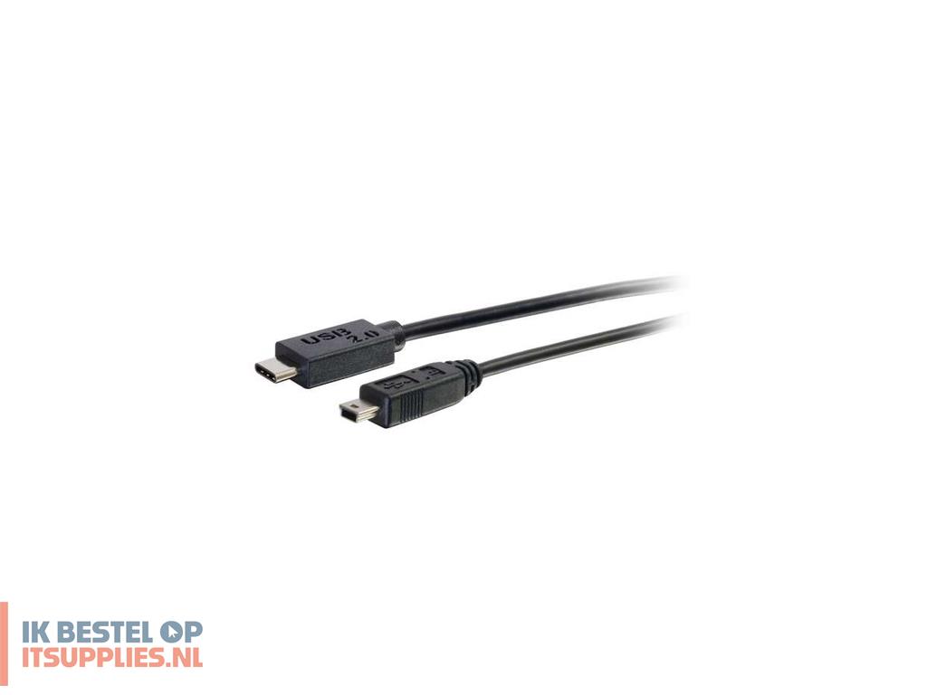 0340226-c2g_usb_20-_c_-_mini_b-_1m_usb-kabel_usb_c_mini-usb_b_zwart