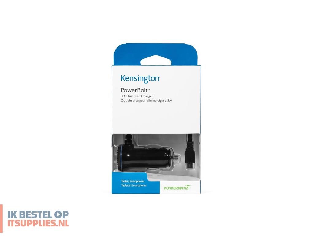 1616529-kensington_k38119ww_smartphone_zwart_sigarettenaansteker_auto