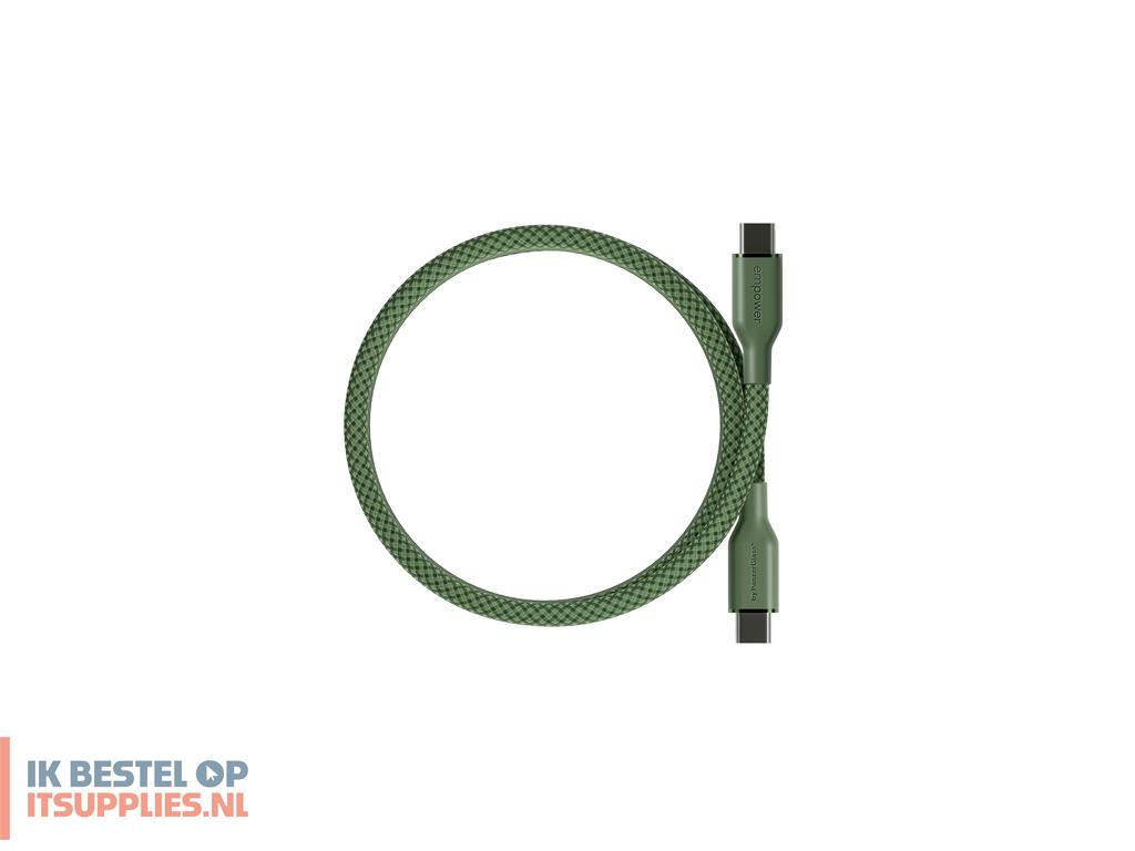 1753941-panzerglass_empower_by__magnetic_240w_usb-c_to_usb-c_cable_usb_20_15m_sage_usb-kabel_groen