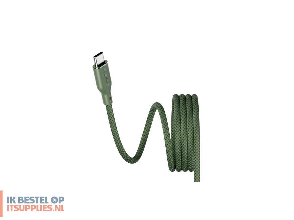 1756453-panzerglass_empower_by__magnetic_240w_usb-c_to_usb-c_cable_usb_20_15m_sage_usb-kabel_groen