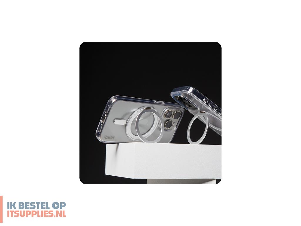 0253716-panzerglass_care_by__case_transparent_w_silver_kickstand_magsafe_iphone_16_pro_mobiele_telefoon_behuizingen