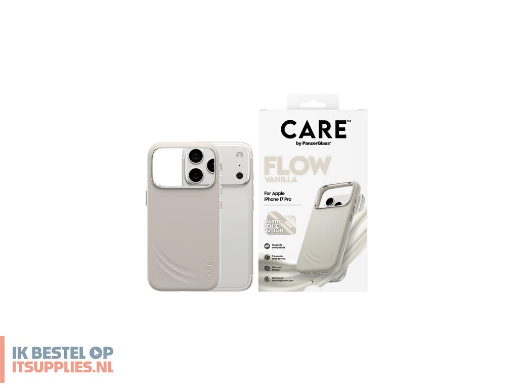 4717217-panzerglass_care_by__flow_case_vanilla_w_haptic_button_magsafe_iphone_17_pro_mobiele_telefoon_behuizingen