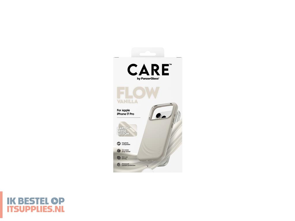 4719538-panzerglass_care_by__flow_case_vanilla_w_haptic_button_magsafe_iphone_17_pro_mobiele_telefoon_behuizingen