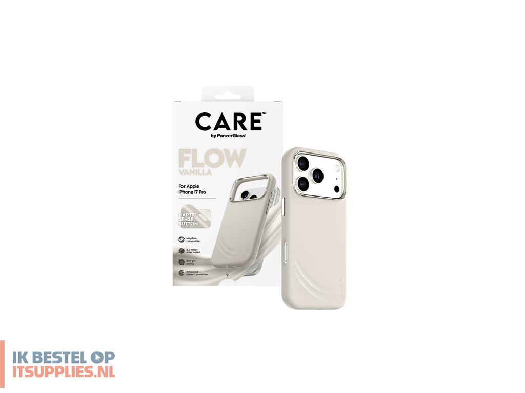 4726245-panzerglass_care_by__flow_case_vanilla_w_haptic_button_magsafe_iphone_17_pro_mobiele_telefoon_behuizingen