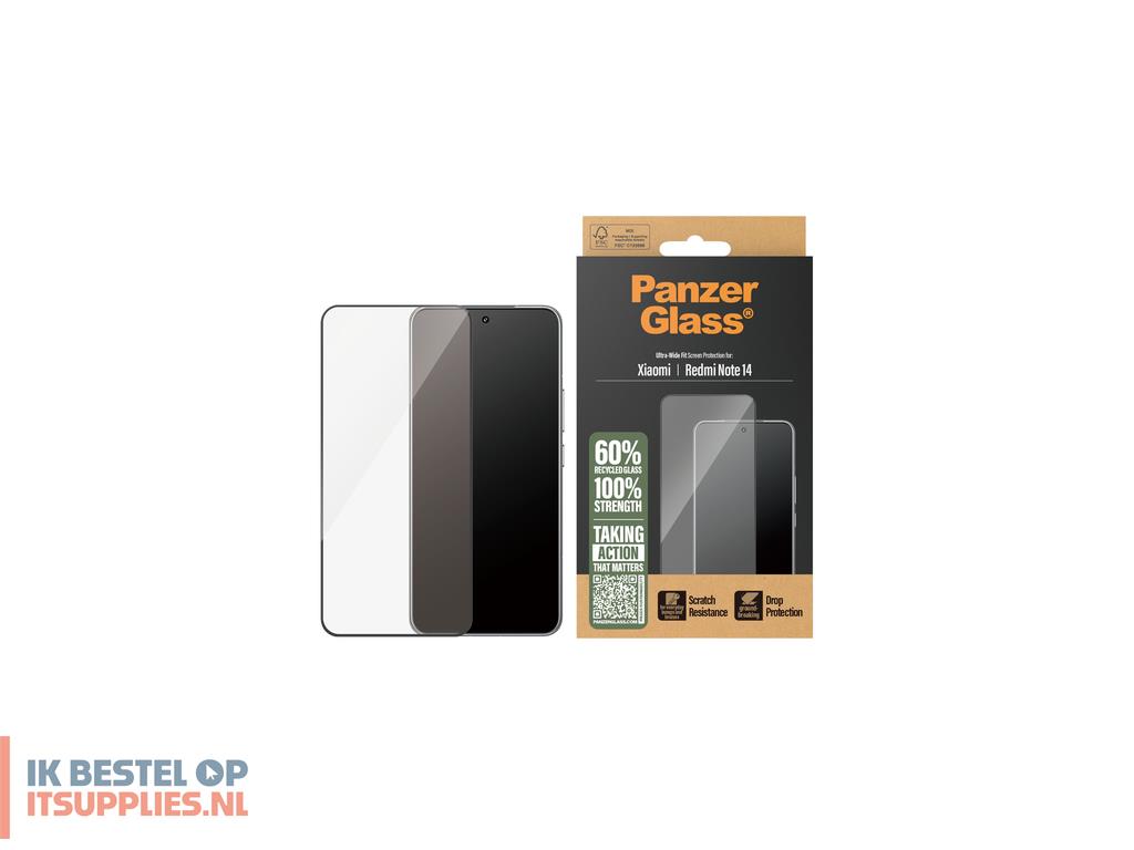 0116481-refurbished_panzerglass__screen_protector_xiaomi_redmi_note_14_ultra-wide_fit_doorzichtige_schermbeschermer