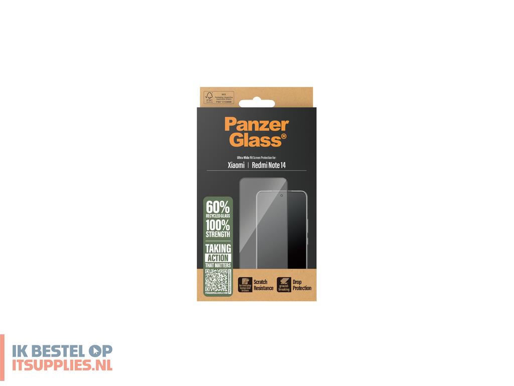 0120664-refurbished_panzerglass__screen_protector_xiaomi_redmi_note_14_ultra-wide_fit_doorzichtige_schermbeschermer